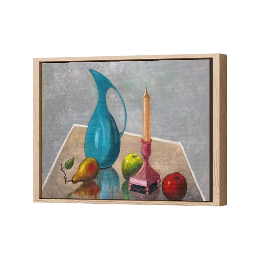 Thumbnail for Canvas - Wood Grain Floating Frame