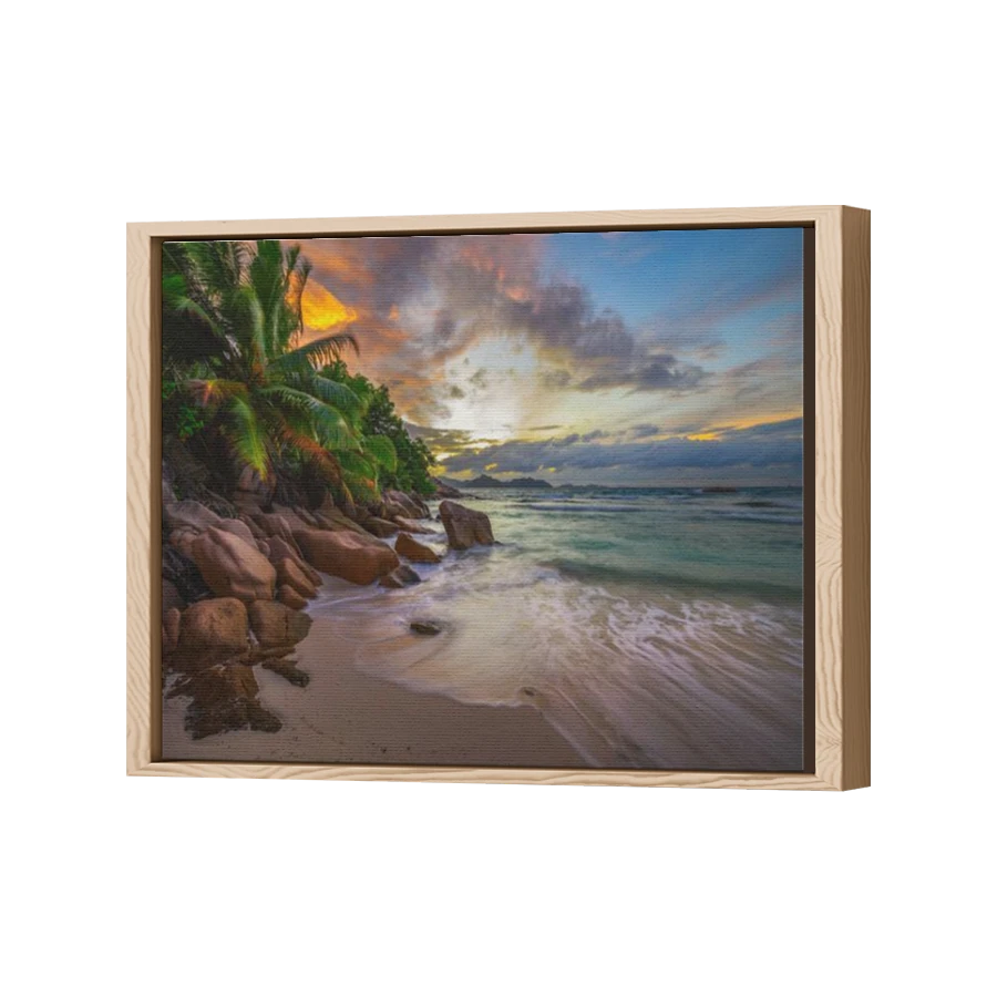 Thumbnail for Canvas - Wood Grain Floating Frame