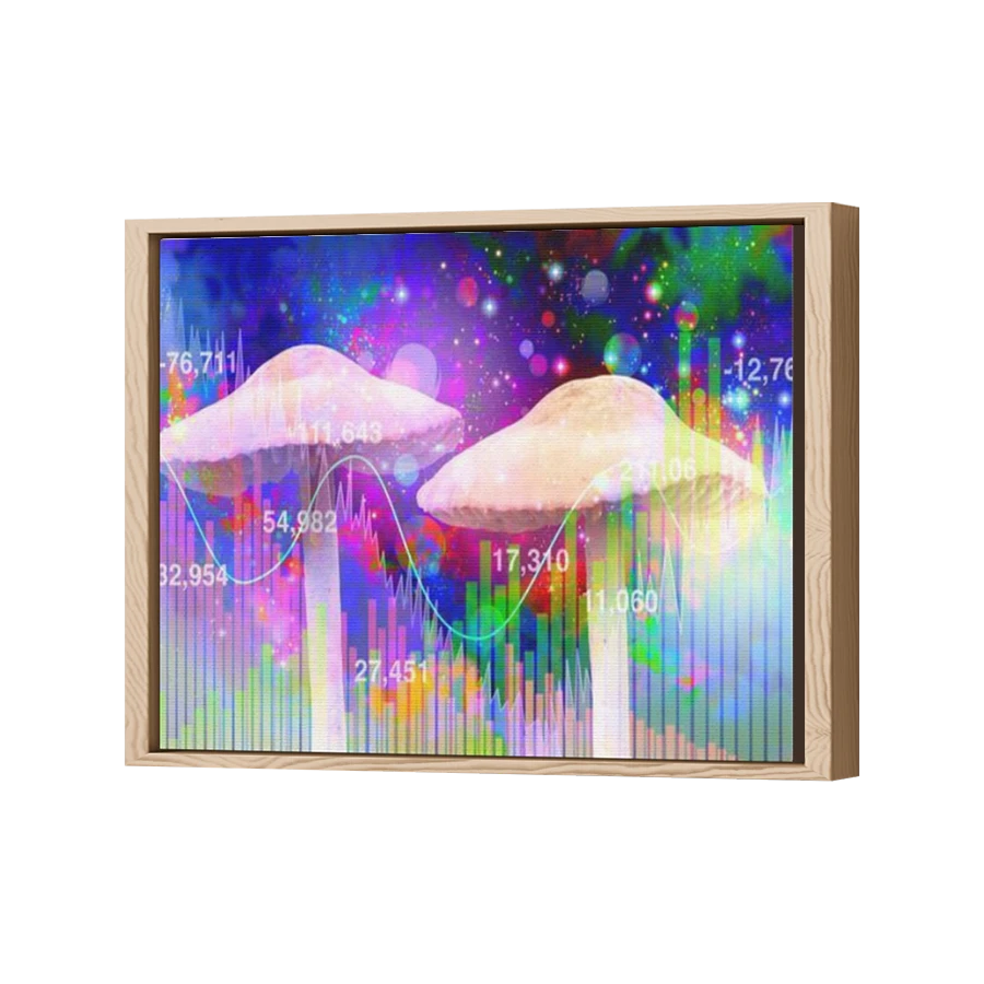 Thumbnail for Canvas - Wood Grain Floating Frame