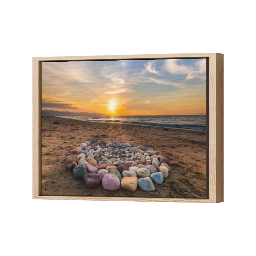 Thumbnail for Canvas - Wood Grain Floating Frame