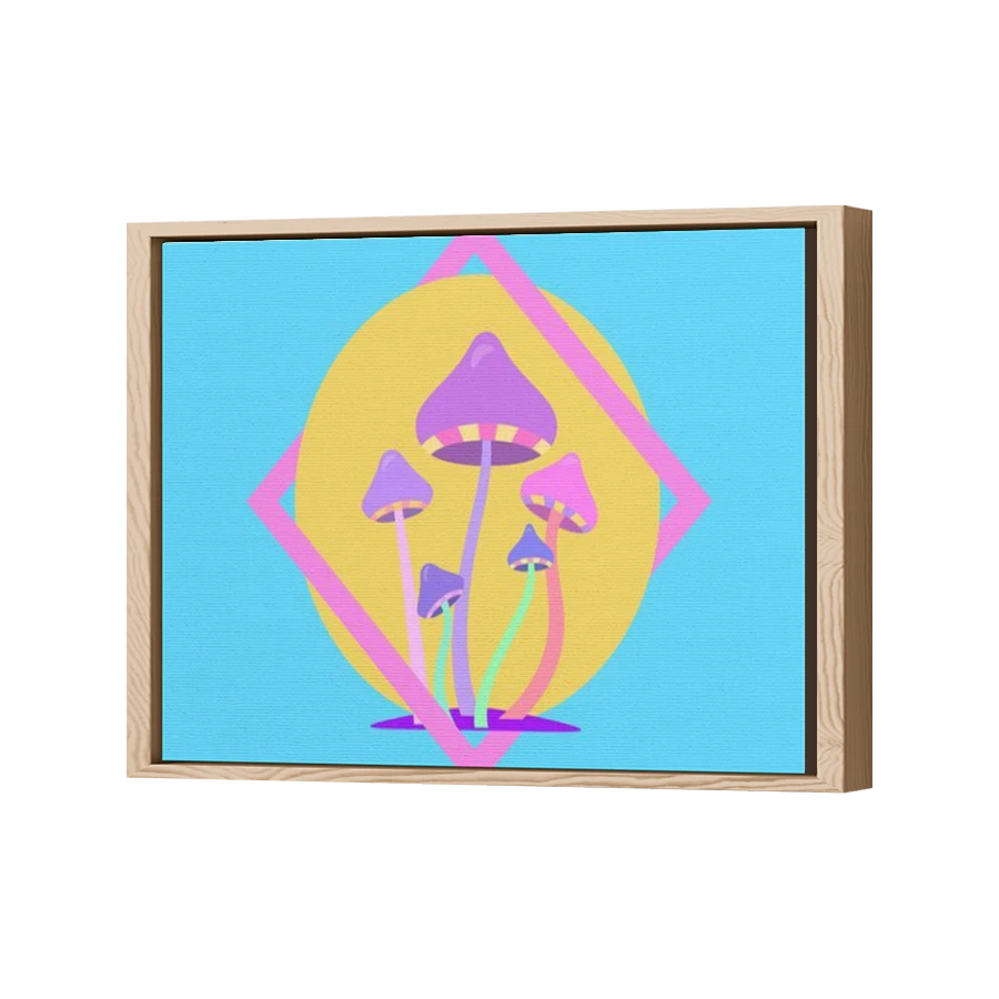 Thumbnail for Canvas - Wood Grain Floating Frame