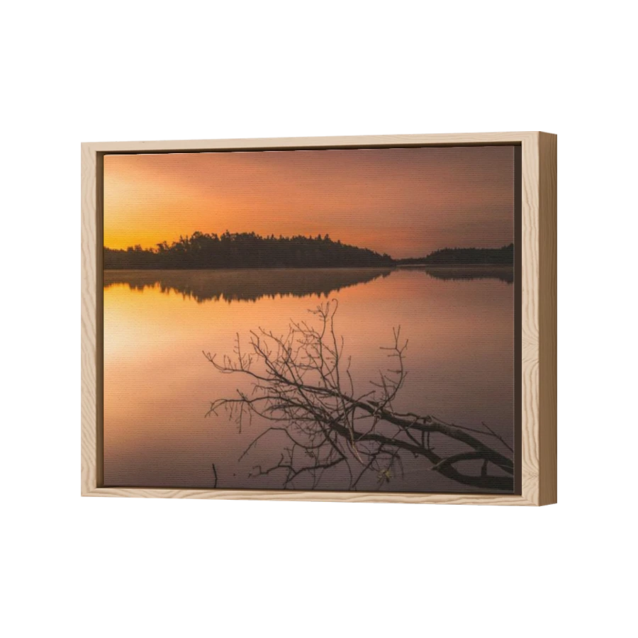 Thumbnail for Canvas - Wood Grain Floating Frame
