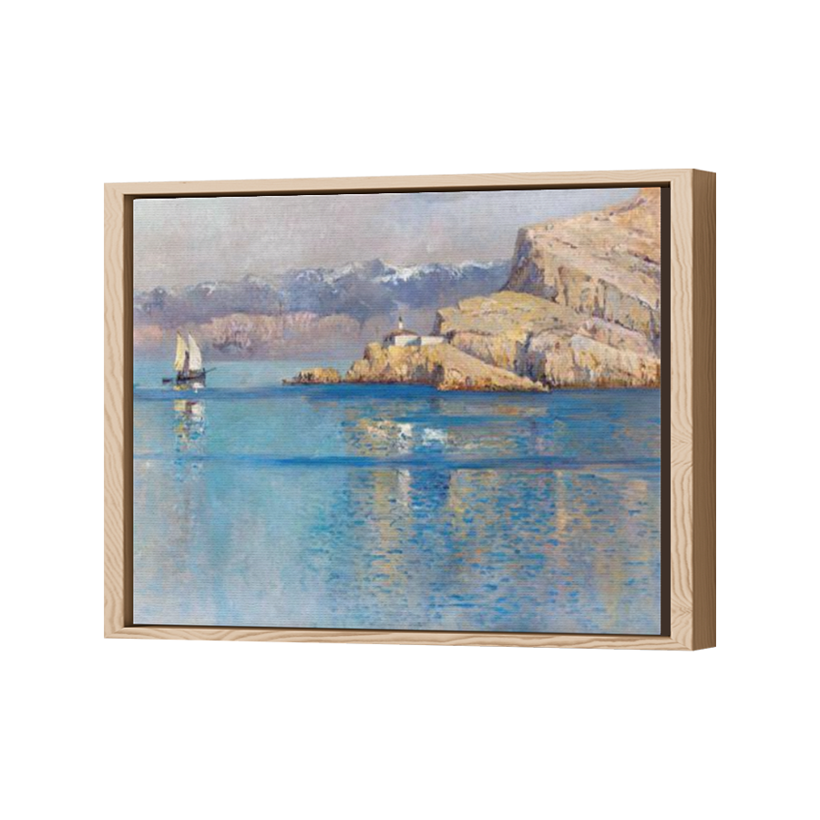 Thumbnail for Canvas - Wood Grain Floating Frame
