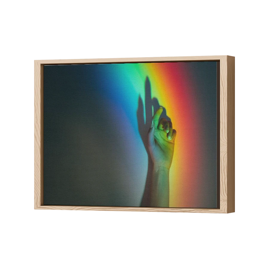 Thumbnail for Canvas - Wood Grain Floating Frame
