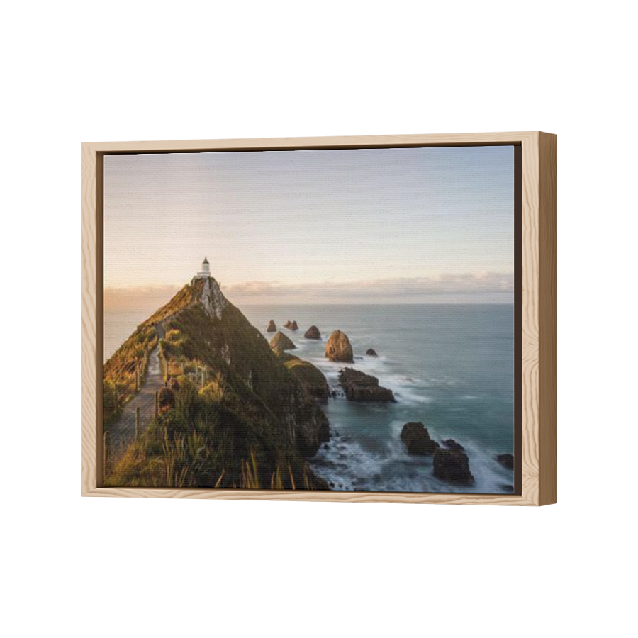 Thumbnail for Canvas - Wood Grain Floating Frame
