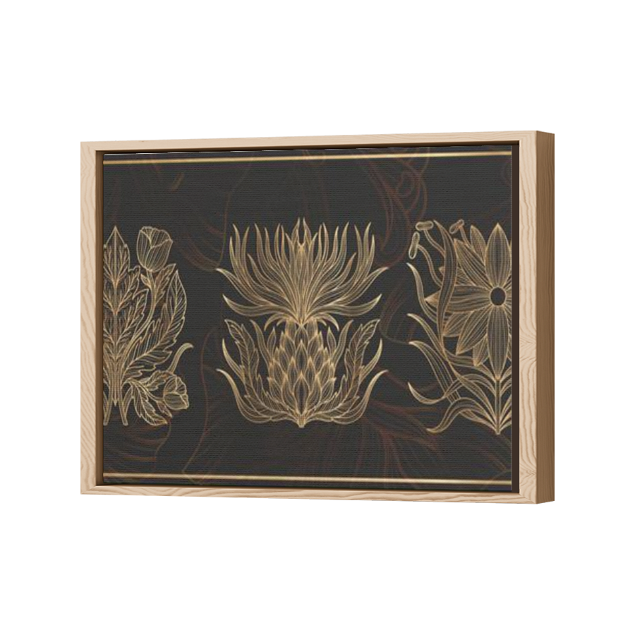 Thumbnail for Canvas - Wood Grain Floating Frame