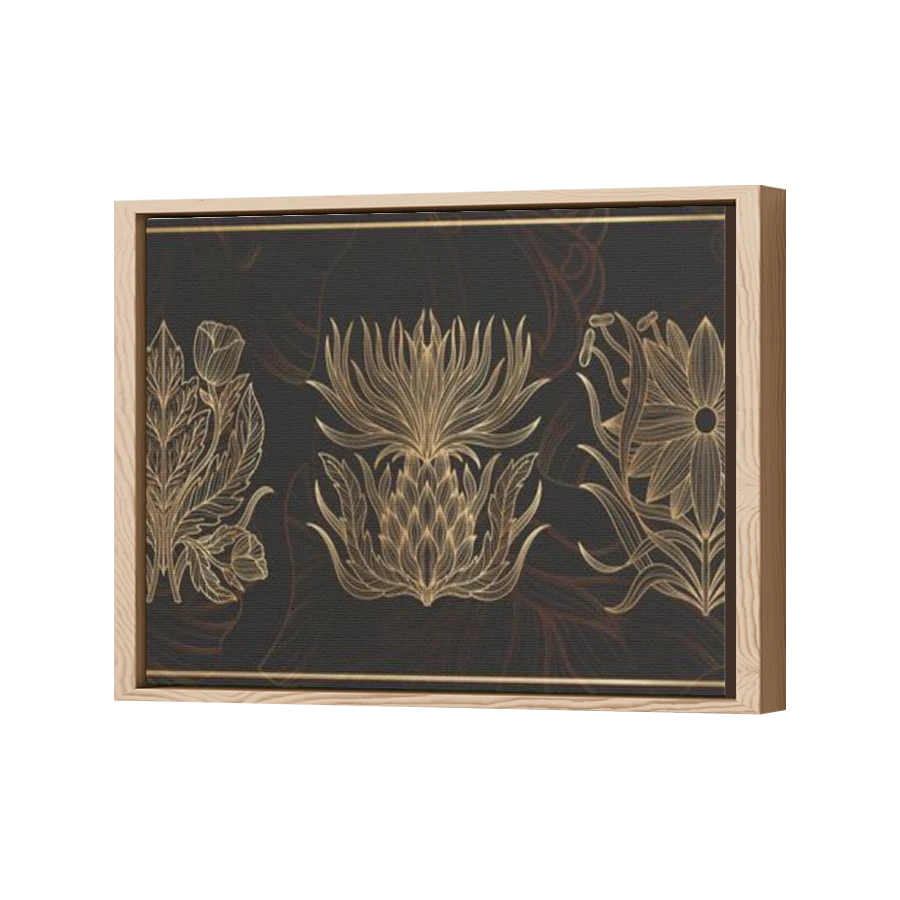 Thumbnail for Canvas - Wood Grain Floating Frame