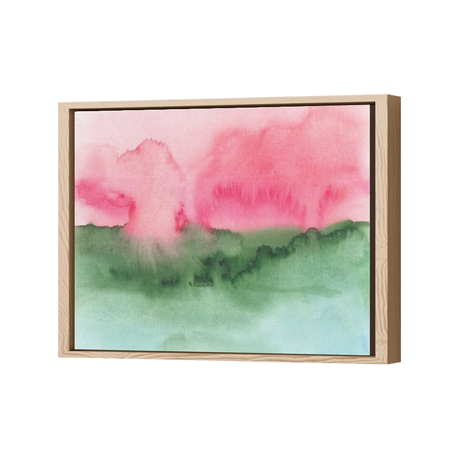 Thumbnail for Canvas - Wood Grain Floating Frame