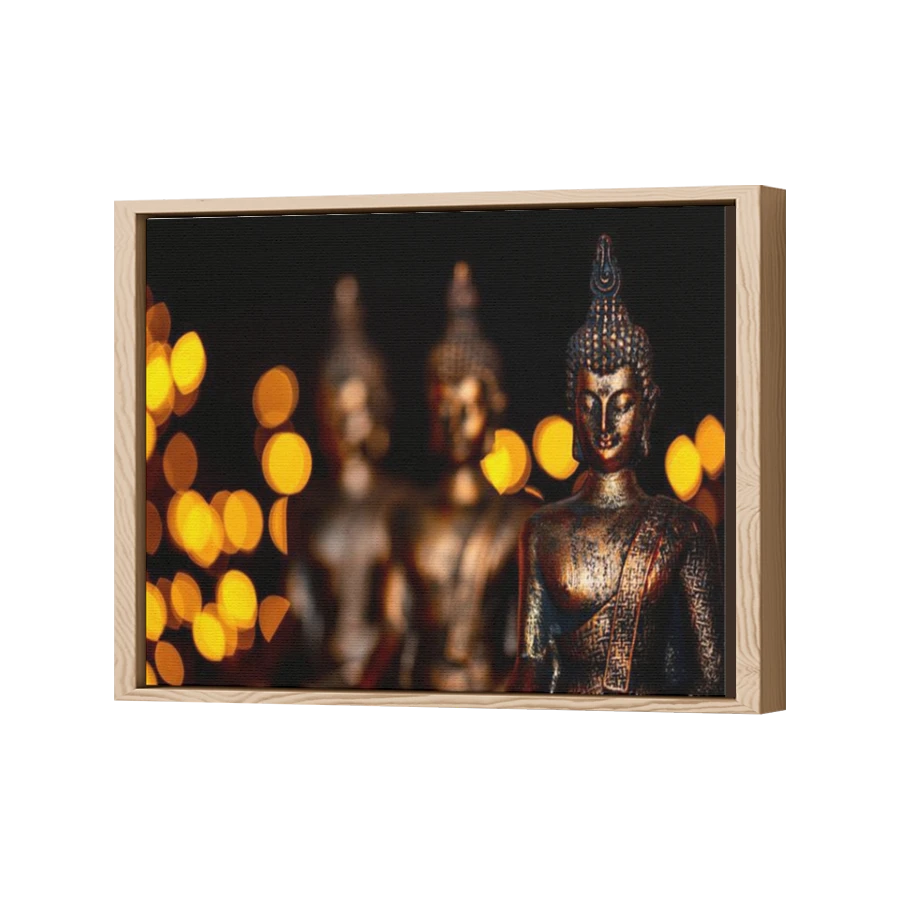 Thumbnail for Canvas - Wood Grain Floating Frame