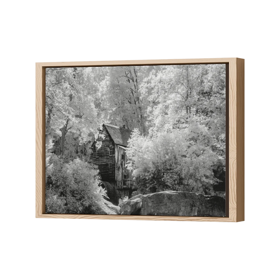 Thumbnail for Canvas - Wood Grain Floating Frame