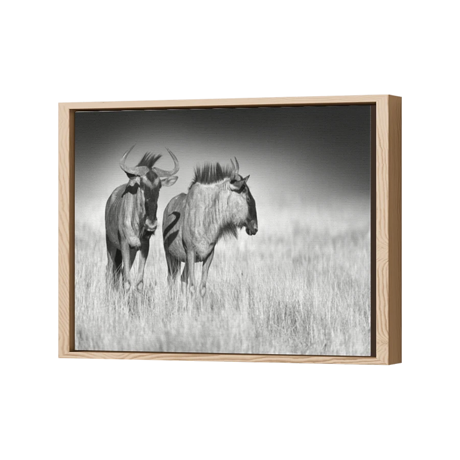 Thumbnail for Canvas - Wood Grain Floating Frame