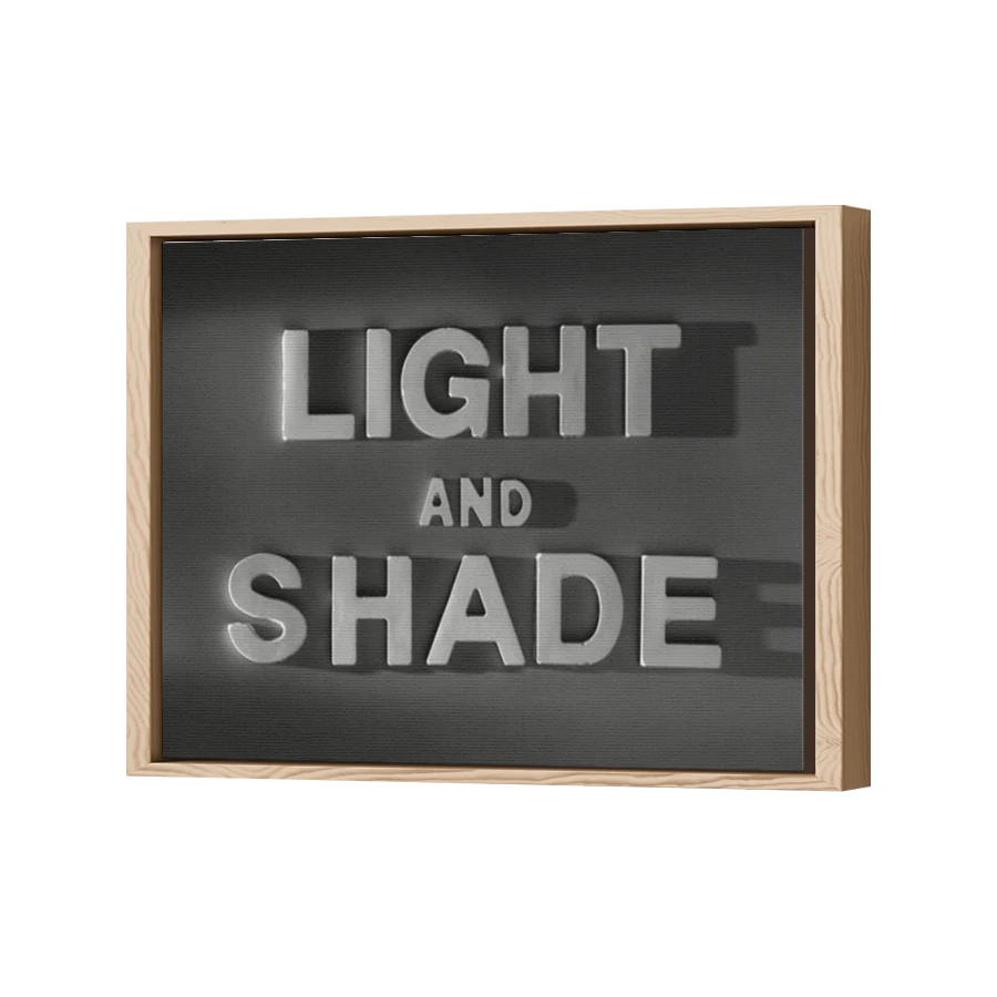 Thumbnail for Canvas - Wood Grain Floating Frame