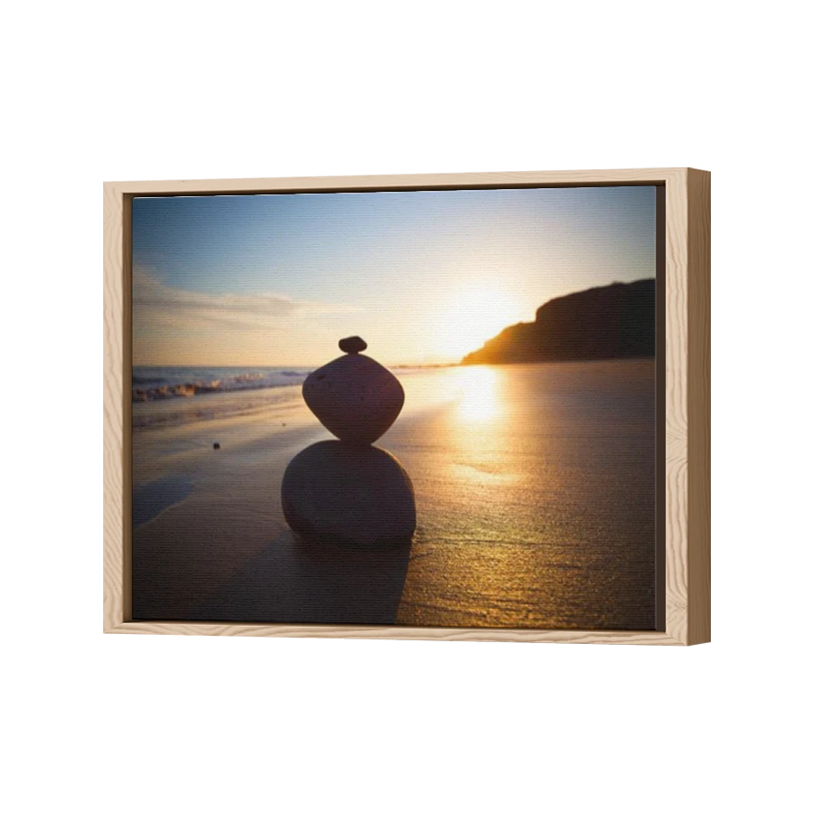 Thumbnail for Canvas - Wood Grain Floating Frame