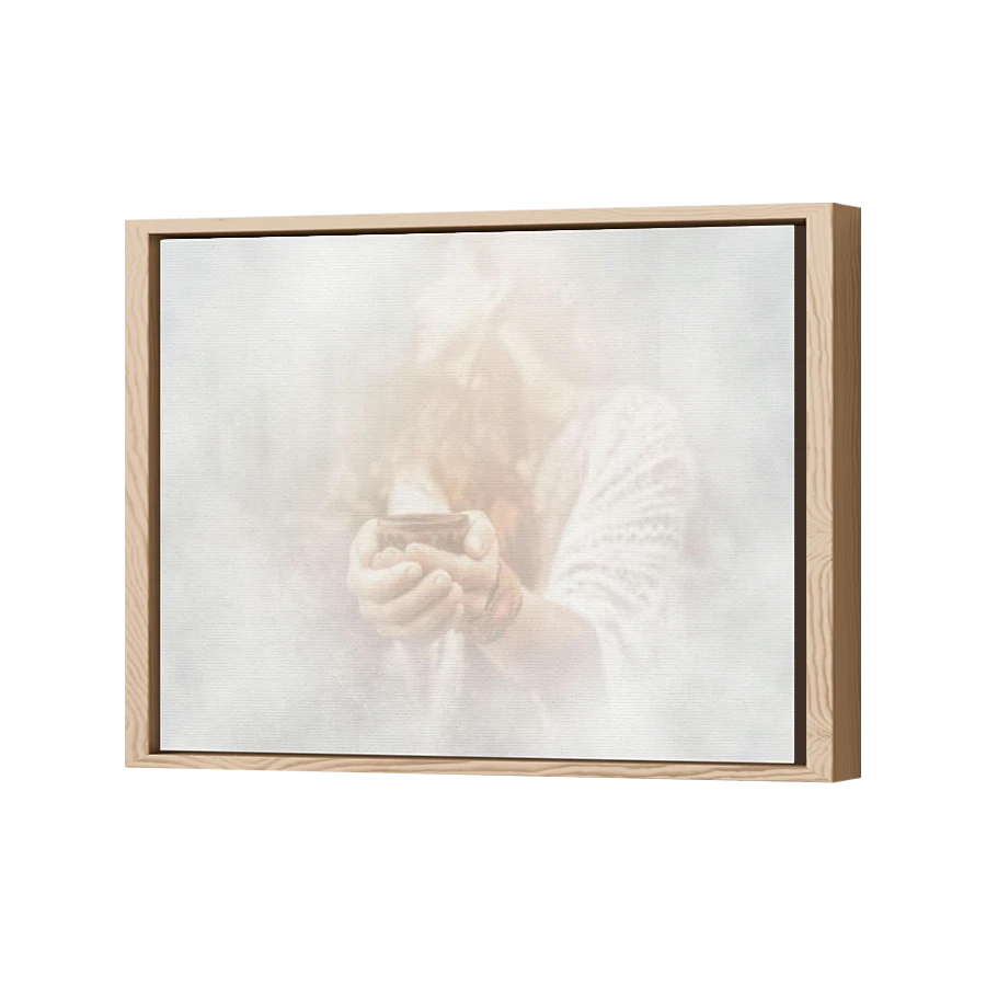 Thumbnail for Canvas - Wood Grain Floating Frame