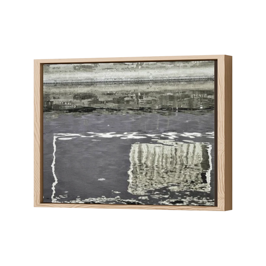 Thumbnail for Canvas - Wood Grain Floating Frame