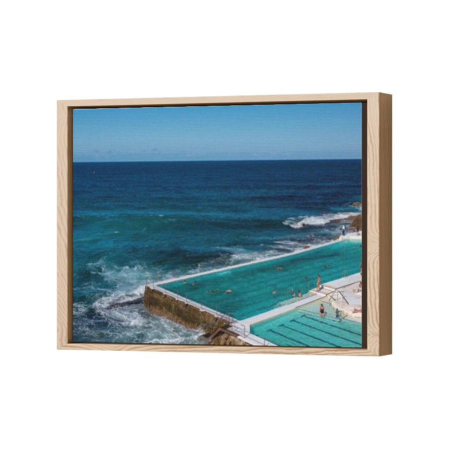 Thumbnail for Canvas - Wood Grain Floating Frame