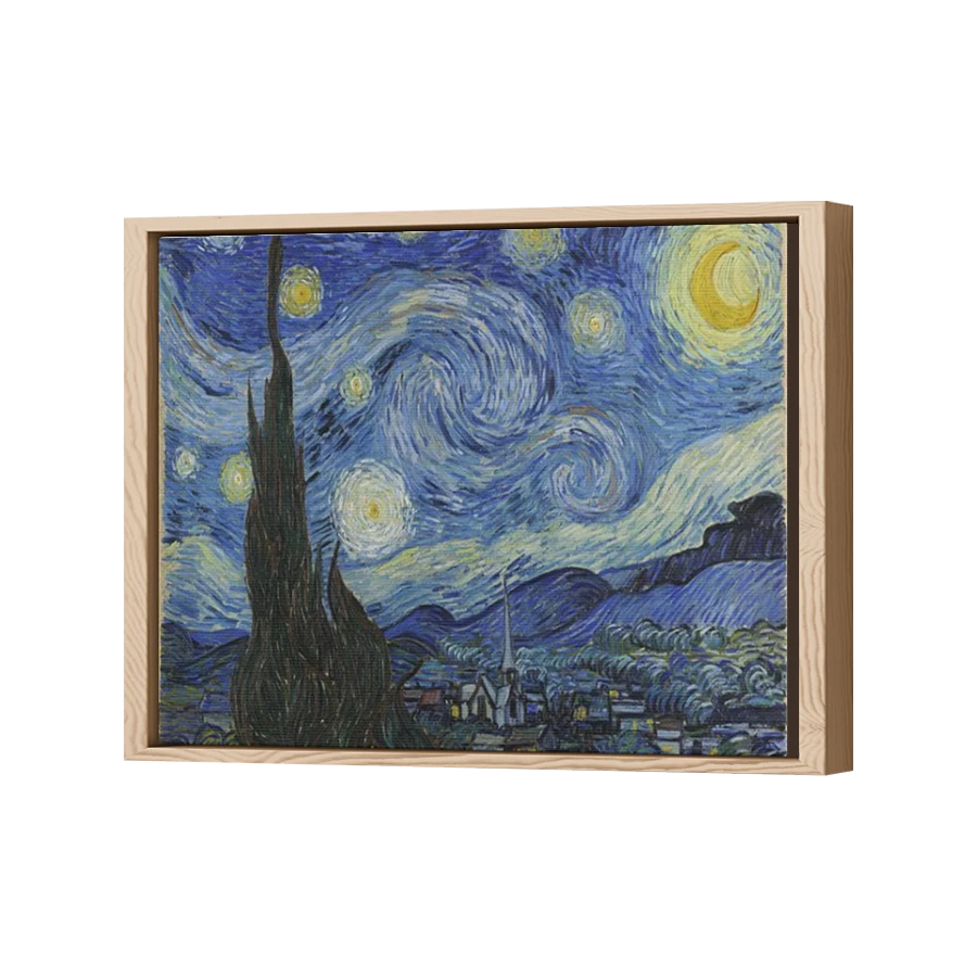 Thumbnail for Canvas - Wood Grain Floating Frame