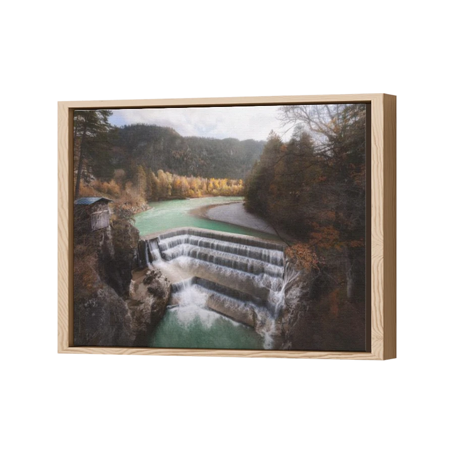Thumbnail for Canvas - Wood Grain Floating Frame