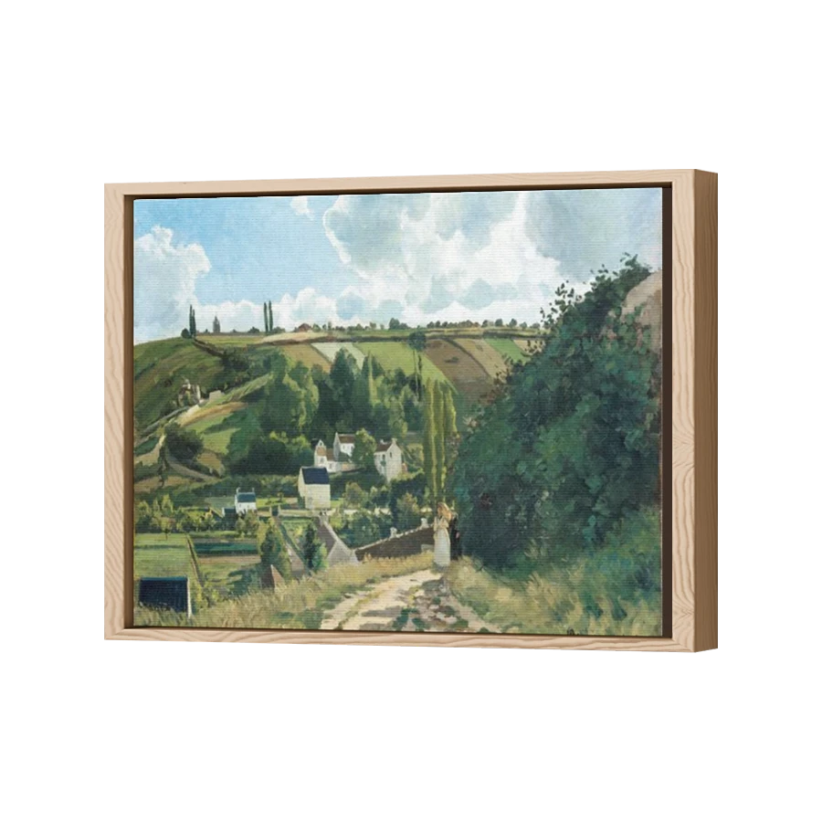 Thumbnail for Canvas - Wood Grain Floating Frame