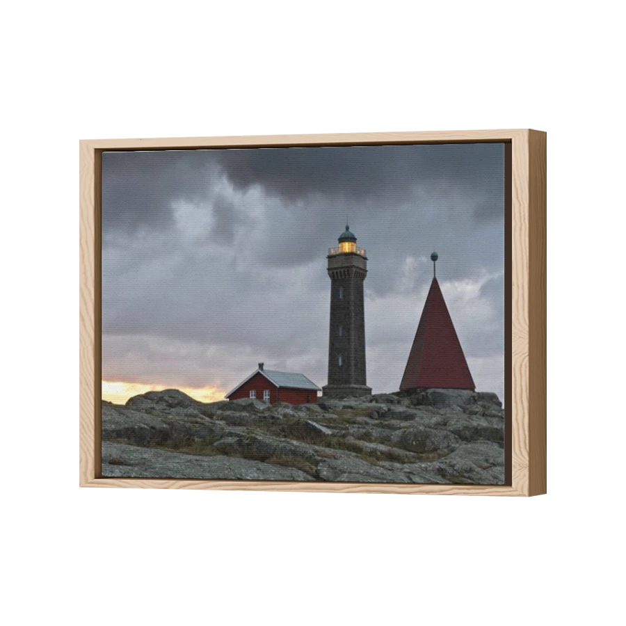 Thumbnail for Canvas - Wood Grain Floating Frame