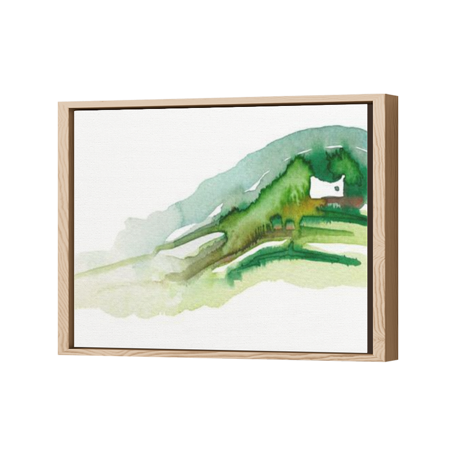 Thumbnail for Canvas - Wood Grain Floating Frame