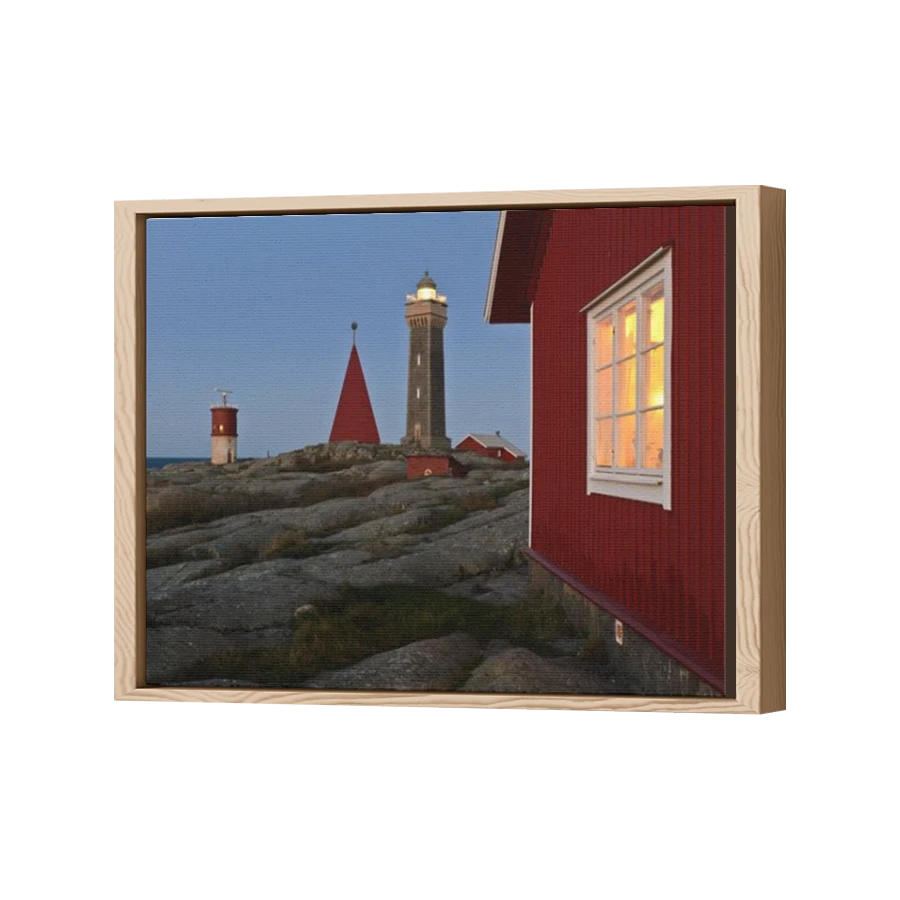 Thumbnail for Canvas - Wood Grain Floating Frame