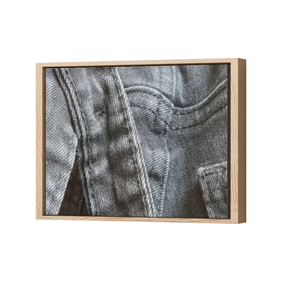 Thumbnail for Canvas - Wood Grain Floating Frame