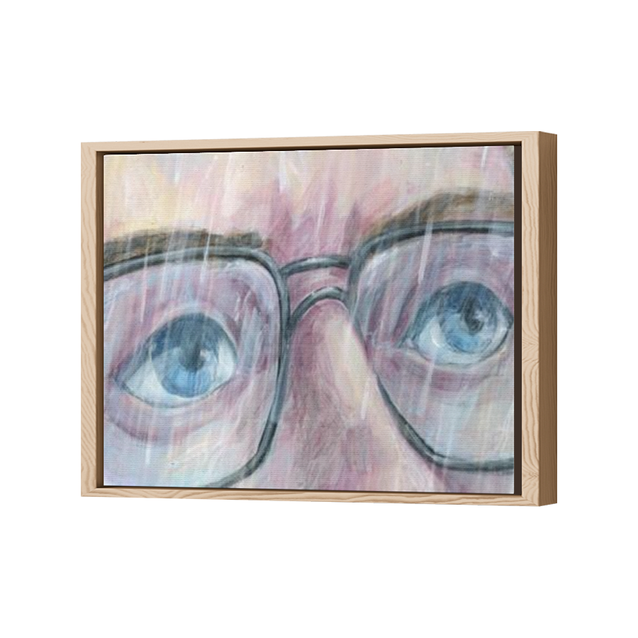 Thumbnail for Canvas - Wood Grain Floating Frame