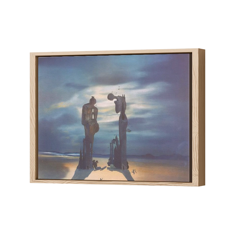 Thumbnail for Canvas - Wood Grain Floating Frame