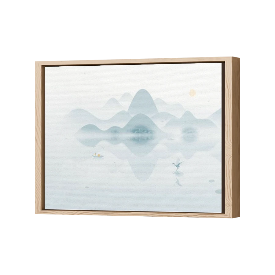 Thumbnail for Canvas - Wood Grain Floating Frame