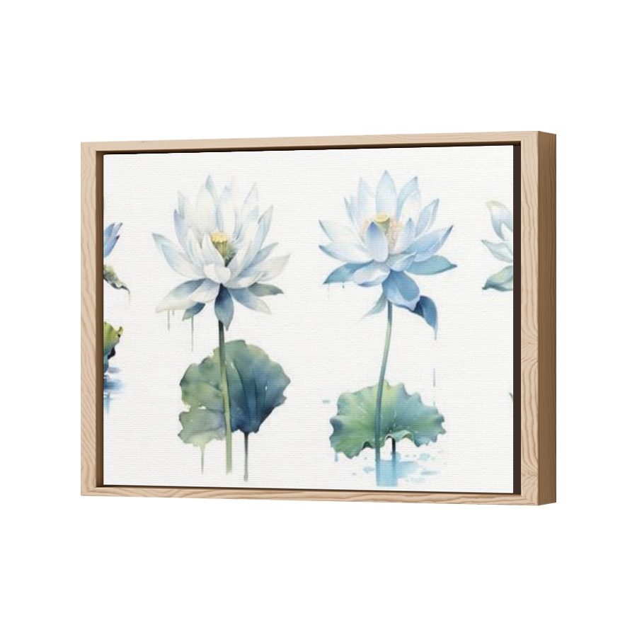 Thumbnail for Canvas - Wood Grain Floating Frame