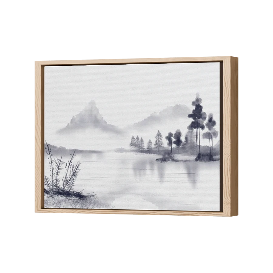 Thumbnail for Canvas - Wood Grain Floating Frame