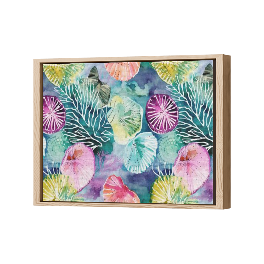Thumbnail for Canvas - Wood Grain Floating Frame