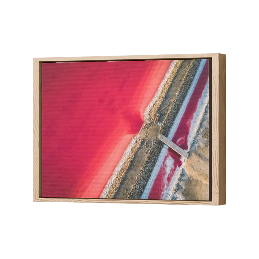 Thumbnail for Canvas - Wood Grain Floating Frame