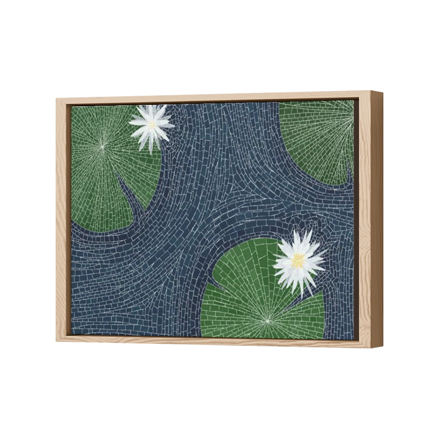 Thumbnail for Canvas - Wood Grain Floating Frame