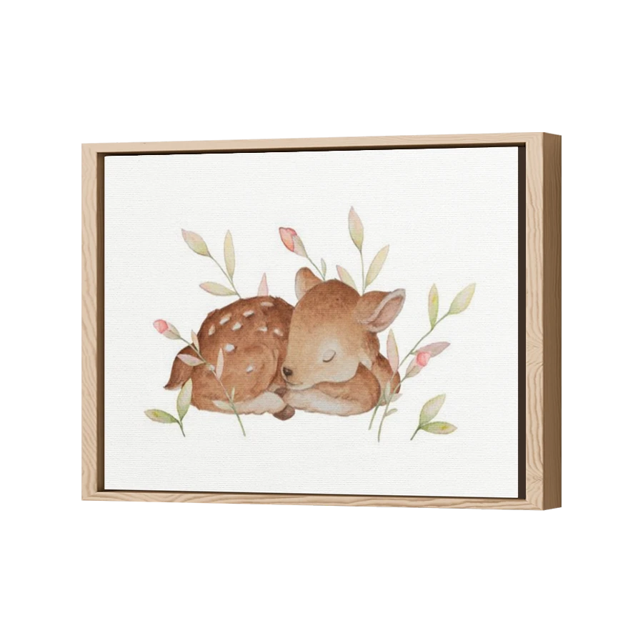 Thumbnail for Canvas - Wood Grain Floating Frame