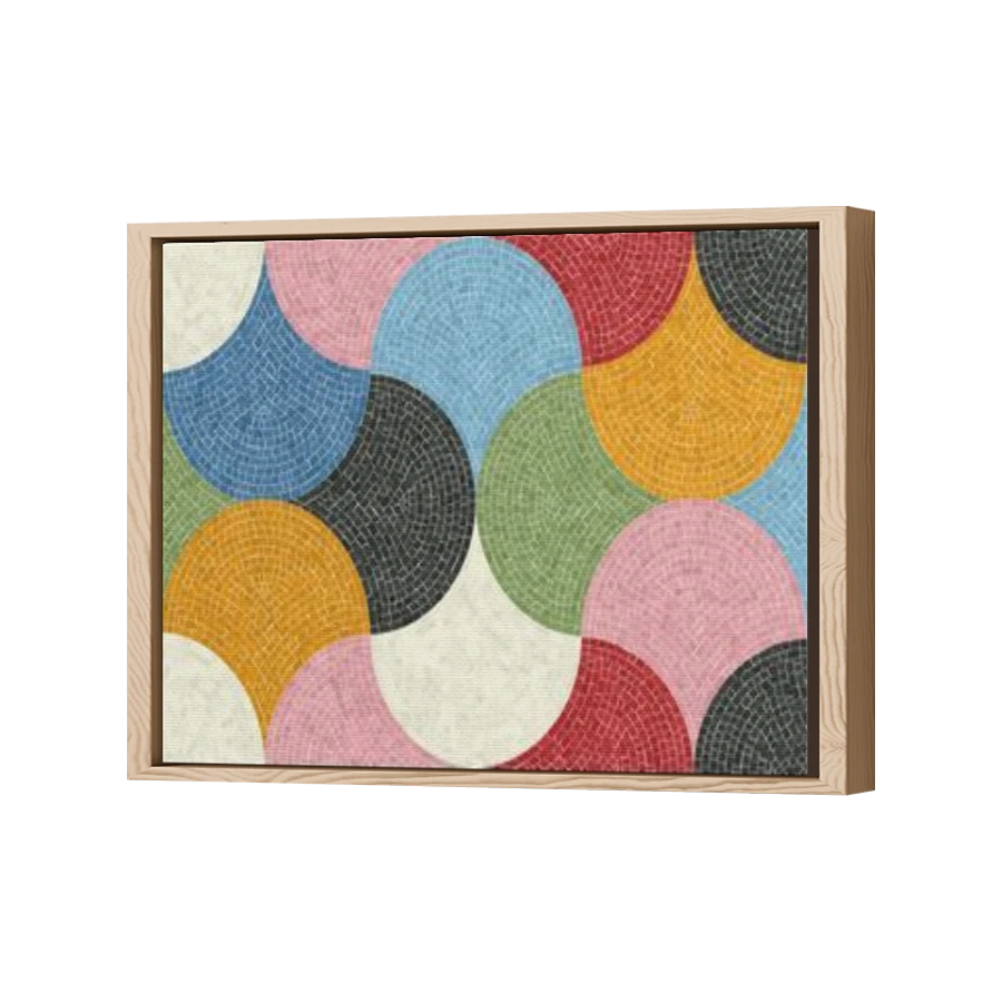 Thumbnail for Canvas - Wood Grain Floating Frame