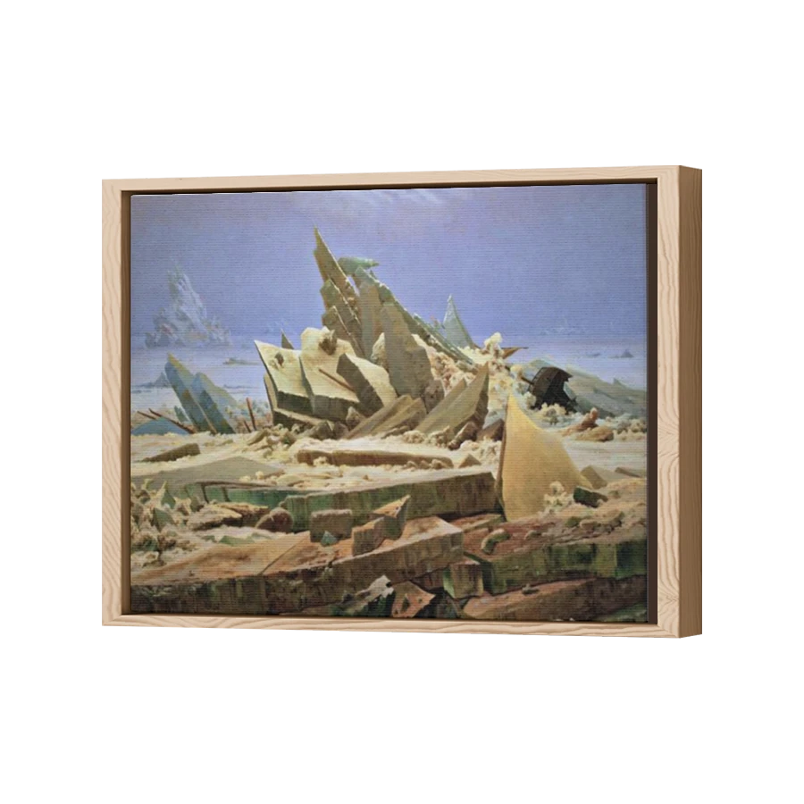 Thumbnail for Canvas - Wood Grain Floating Frame