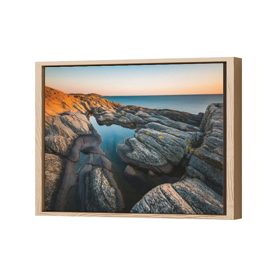 Thumbnail for Canvas - Wood Grain Floating Frame
