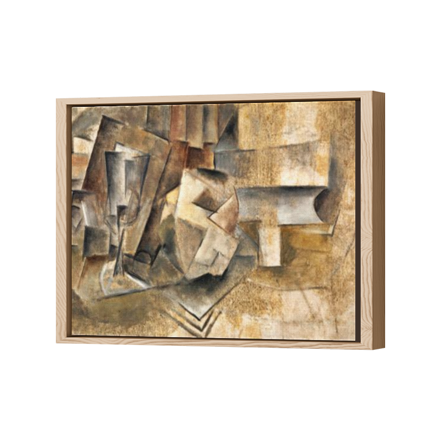 Thumbnail for Canvas - Wood Grain Floating Frame