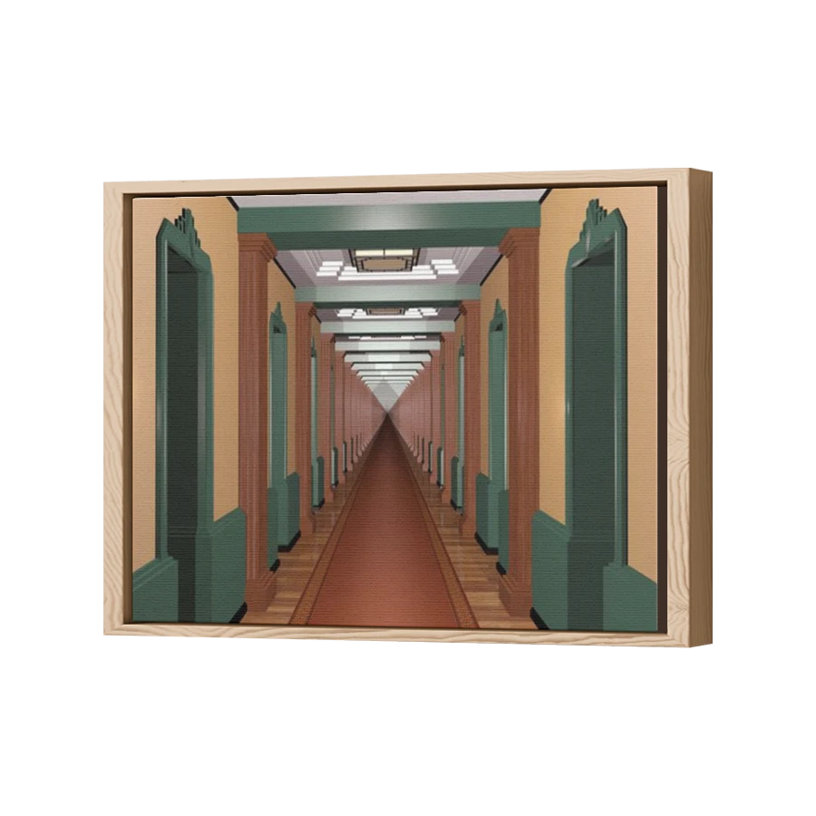 Thumbnail for Canvas - Wood Grain Floating Frame