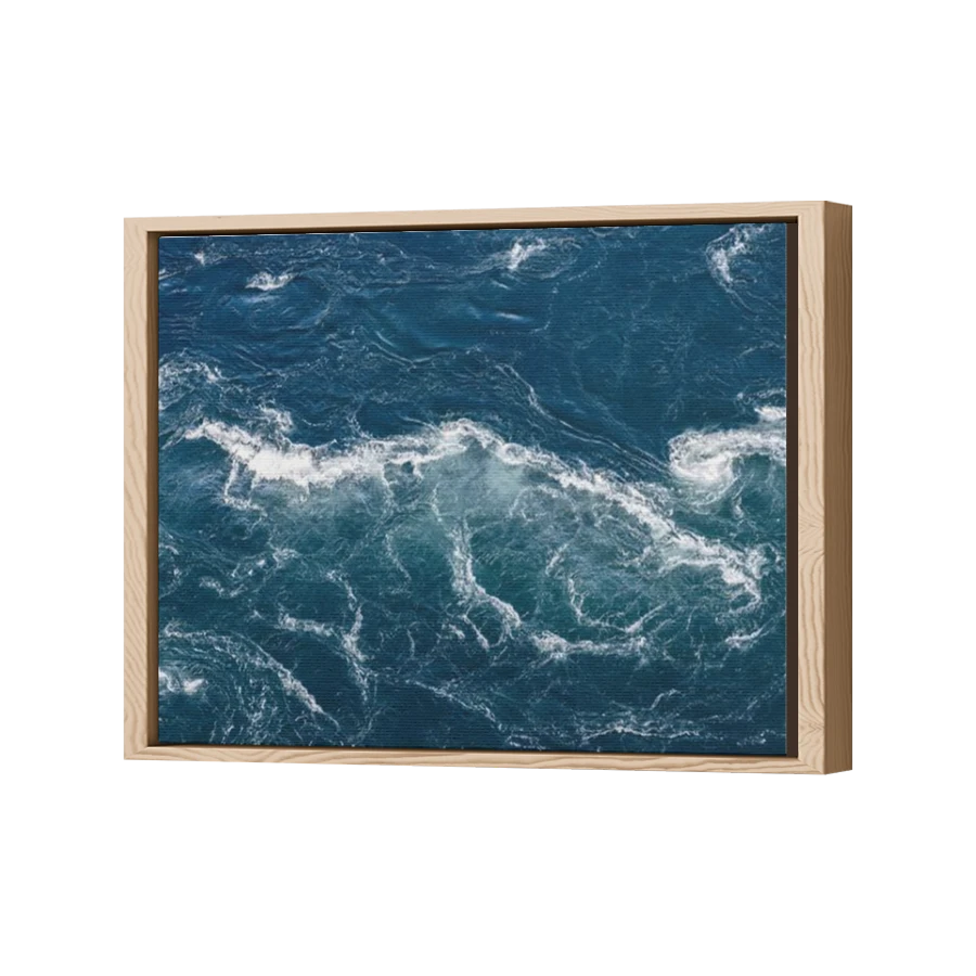 Thumbnail for Canvas - Wood Grain Floating Frame