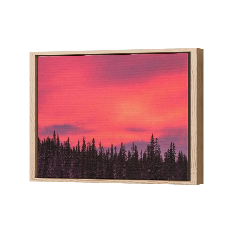 Thumbnail for Canvas - Wood Grain Floating Frame