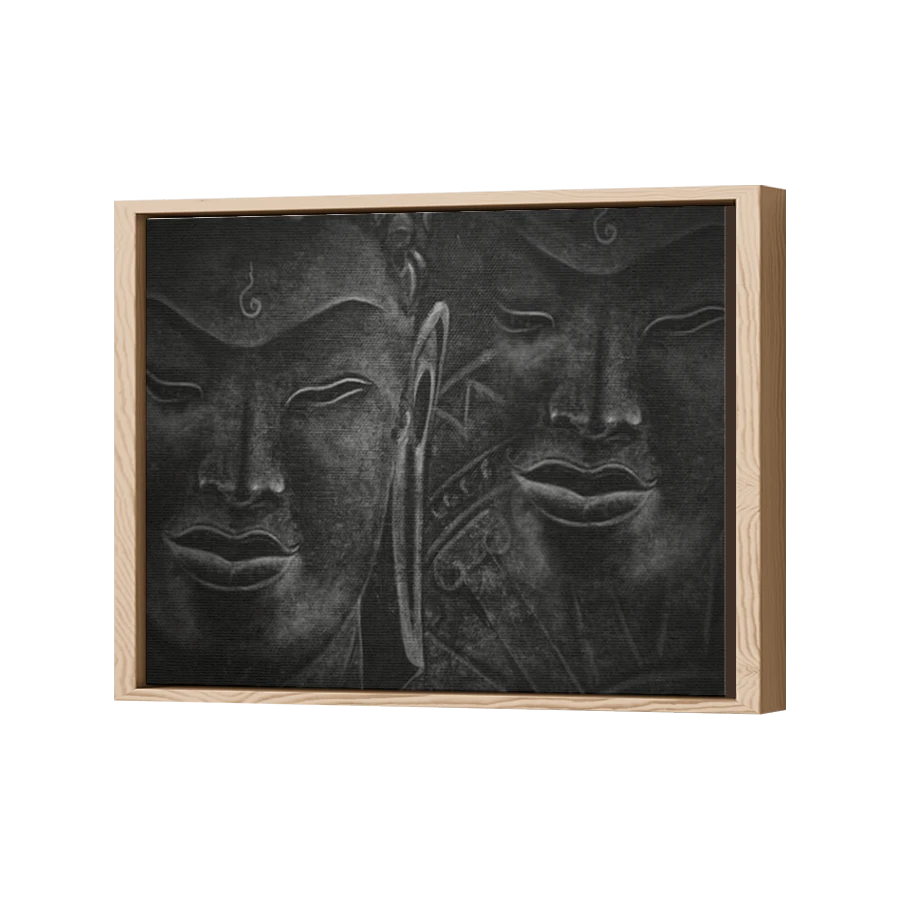 Thumbnail for Canvas - Wood Grain Floating Frame