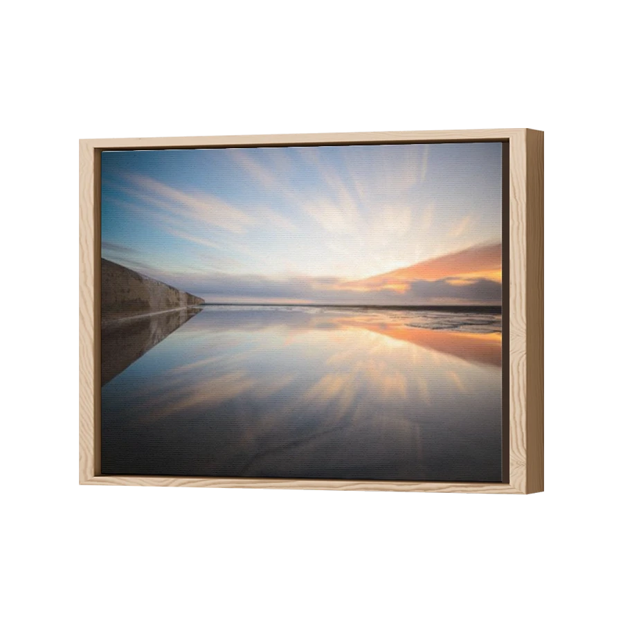 Thumbnail for Canvas - Wood Grain Floating Frame