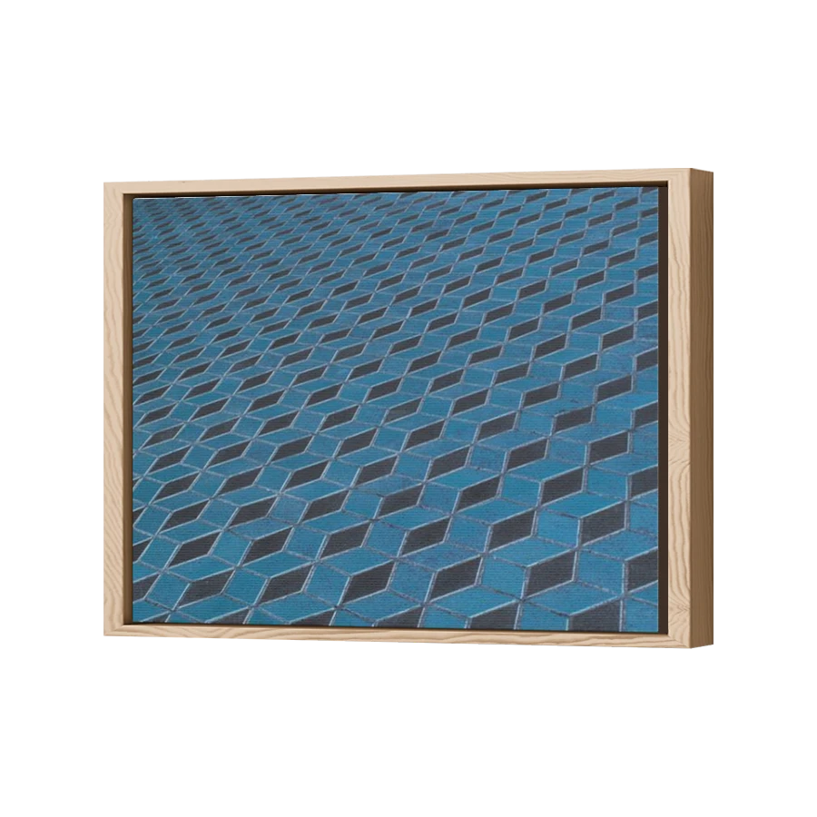 Thumbnail for Canvas - Wood Grain Floating Frame