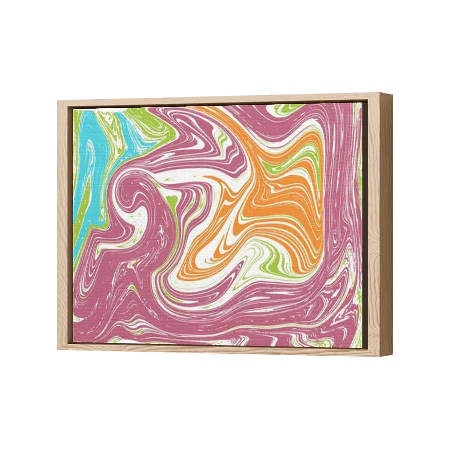 Thumbnail for Canvas - Wood Grain Floating Frame