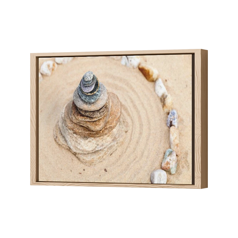 Thumbnail for Canvas - Wood Grain Floating Frame
