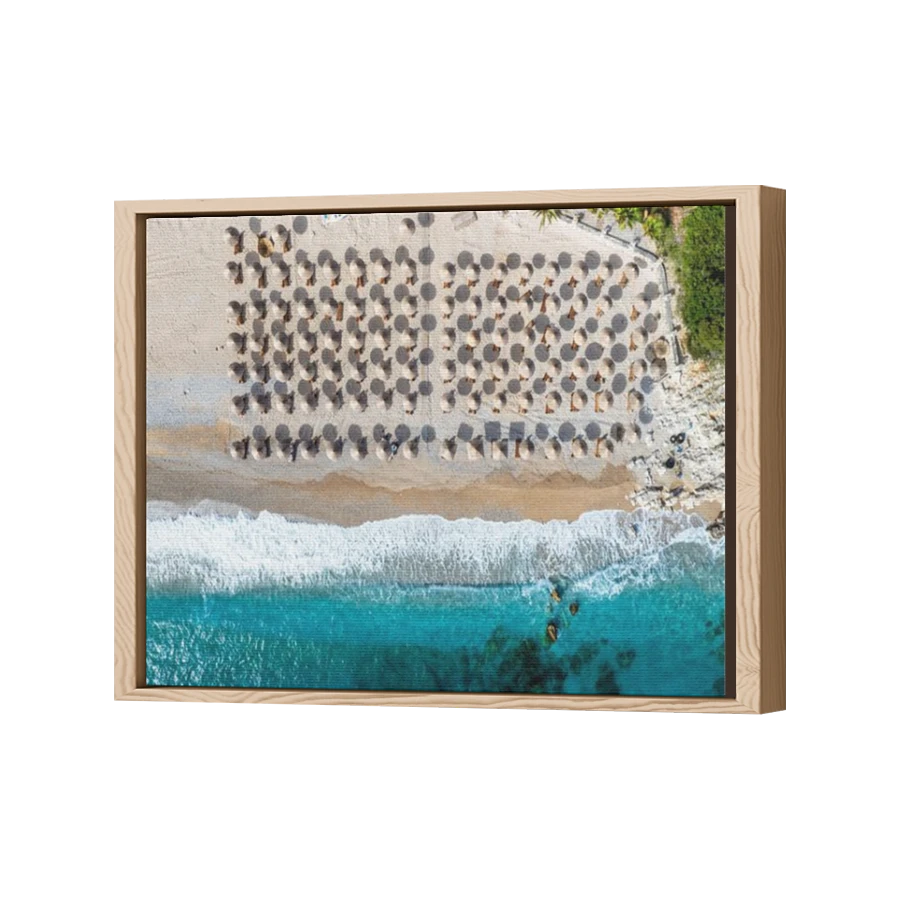 Thumbnail for Canvas - Wood Grain Floating Frame