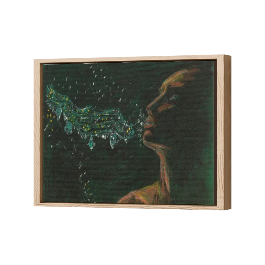 Thumbnail for Canvas - Wood Grain Floating Frame